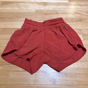 Tall tracker lined shorts in red from lululemon with side zipper